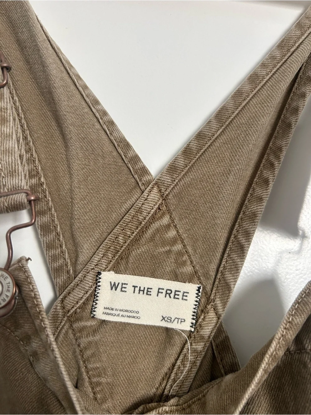 Free people We The Free Ziggy Denim Overall in Lasso size XS chic retro boho 70s